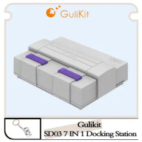 Gulikit 7 in 1 Docking Station SD03，Dock Set Game Accessories for Steam Deck AYANEO Nintendo Switch NS Oled ROG Ally Consoles.