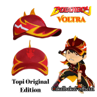 Topi Boboiboy Voltra Original Edition Bahan Loto Halus Bonus Gelang Fashion Anak Size S & M