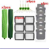 Hepa Filter Side Brush For iRobot Roomba I7 I7+ I6 I8 I3 J7 Plus E5 E7 E&amp;I Series Vacuums Cleaner Dust Bag Replacement Parts