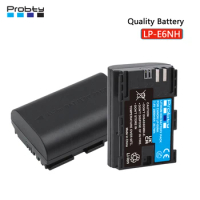 Fully Decoded 2800mAh LP-E6NH LPE6NH Battery for Canon LP-E6 5D mark III 7D M II EOS R5 R6 5DS, 5DS R, 6D, 6D 80D, 90D
