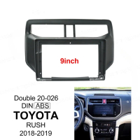 Fascia Radio Kereta, Untuk Toyota Rush 2018-2023, Bingkai 9 Inci, Pemain MP5 Android 2Din, Panel Ste