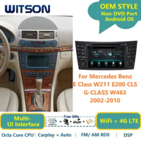 WITSON Android 13 Car Radio For Mercedes Benz E Class W211 E200 CLS G-CLASS W463 2002-2010 Carplay Auto Stereo Navi Multimedia
