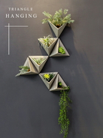 創意餐廳植物花墻壁墻上壁掛玄關墻面裝飾品咖啡店掛件花盆掛飾