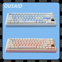 OUSAID DK65 Bluetooth Mechanical Keyboard Three Mode Customize Wireless Keyboard Gasket Aluminium RGB Light Gaming Accessories