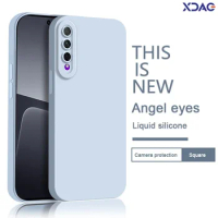 Full Protective Camera Phone Case for Huawei Y9S Y9 Y7A 2020 Candy Color Luxury Soft Liquid Silicone Angel Eyes Back Cover Funda