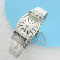 Case inlaid with diamonds 1970s Japan Bracelet rolled citizen women's watch