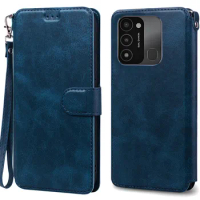 For Tecno Spark 8C Case Silicone Leather Wallet Flip Case For Techno Spark 8C Case Wallet Cover Coque Fundas