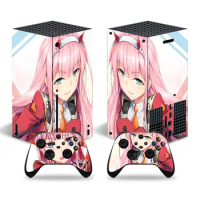 Pink Girl For Xbox Series X Skin Sticker For Xbox Series X Pvc Skins For Xbox Series X Vinyl Sticker Protective Skins