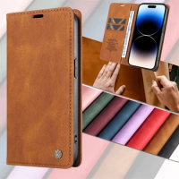 Magnetic Flip Case For HONOR X6A X7A X8A X9A Magic5 Pro LITE X40 5G Leather Phone Cases Plain Vintage Cover