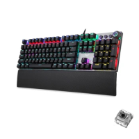 Hot Selling AULA L2098 108 Keys USB RGB Light Wired Mechanical Gaming Blue Axis Keyboard