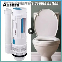 Split Toilet Drain Valve Two-button Toilet Water Outlet Valve Dual Flush Fill Water Tank Fittings Drain Flush Cistern Valve