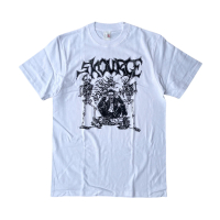 kaos band SKOURGE – SKELETON MOB T SHIRT – EUROPEAN TOUR LEFTOVERS