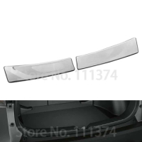 Chrome Inner Rear Bumper Foot Scuff Plate Trim Cover For Toyota Corolla Cross 2021 Decoration Accessories