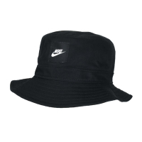 NIKE 漁夫帽-純棉 防曬 遮陽 運動 帽子 CZ6125-010 黑白