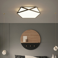 北歐臥室燈簡約現代led吸頂燈創意個性網紅全銅客廳房間主臥燈具