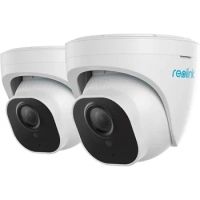 REOLINK 4K Outdoor Cameras for Home Security, IP PoE Dome Surveillance Camera with Human/Vehicle/Pet Detection, 25FPS Daytime, W