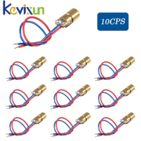 10pcs Laser Diodes 5mW 650 nm Diodo RED Dot Laser Diod Circuit 6mm 3V 5mW 650nm Module Pointer Sight Copper Head