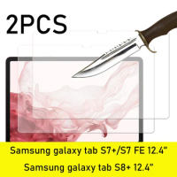 2PCS Glass For Samsung galaxy tab S8+ 12.4'' SM-X800 SM-X806 Scratch Proof Tempered Glass Screen Protector