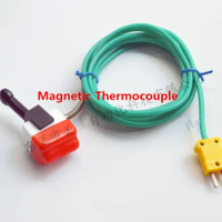 Free Ship Custom High quality Magnetic Thermocouple K Type Spring Coil line Plug Portable Magnetic Thermocouple