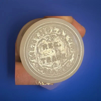 Vintage Embossed Mentholatum Trade Mark Milk Glass Jar