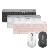 Logitech 羅技 鍵鼠組 K580 超薄跨平台藍牙鍵盤+M650多工靜音無線滑鼠