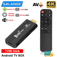 Ultra HD TV98 TV Stick Android 12.1 4K Smart Android TV Box 2.4G 5G WiFi Smart TV Box H.265 Network Media Player Set Top Box