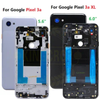 Original For HTC Google Pixel 3a GLASS Back Battery Cover Case Housing For Google Pixel 3a XL 3aXLRear Door Housin