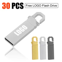 30PCS/LOT Free Custom High-End Gift USB Flash Drive Memory Stick 4GB 8GB 16GB Pen drive 32GB 64GB USB Stick Pendrive 128MB 256MB