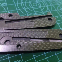 DIY Carbon Fiber Handle Scales With Cut-Out for 91mm Victorinox Swiss Army Knife