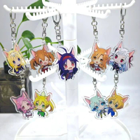 Cartoon Anime Pendant Keychains Holder Car Key Chain Key Ring Mobile Phone Bag Hanging Fate stay night