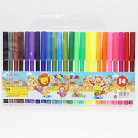 XUE BEI 24色水彩筆 彩色筆 細字 XB-1868-24/一盒12個入(促50) 筆型繪畫彩色筆 明套-萬