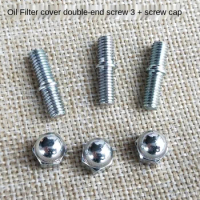 Motorcycle Oil Filter Cover Double Head Screw Fine Bolt Cap for Zontes Zt310-x / r t v 250-s