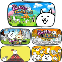 The Battle Cat Game Print Cosmetic Cases Pencil Bag Women Makeup Bags Boys Girls Pencil Box Kids School Supplies Pen Bag Gifts