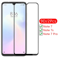 9d screen protector tempered glass case on redmi note 7 pro s 7s cover for xiaomi readmi not s7 note7 protective phone coque bag