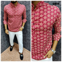 เสื้อ Koko สำหรับผู้ชาย มีสไตล์ พิมพ์ลายดอกไม้ Tapak Sulaiman สไตล์ลำลองและชาติพันธุ์ มีสีต่างๆ เสื้