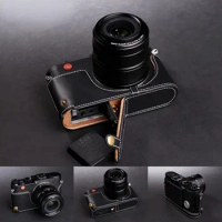 Genuine Leather Cowhide Bag Body BOX Case For Leica X XV Vario Mini M Typ113 Protective Sleeve Base Shell Handwork Photo Camera