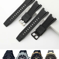 Casio Casio Rubber Watch Strap GST-B100 S110 W300 410 Original Replacement Silicone Watch Strap
