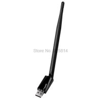 by dhl or ems 1000 pieces Mini USB WiFi 150Mbps Wireless Adapter 150M Computer LAN Card 802.11n/g/b with Network Card Antenna