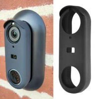 Silicone Case Designed for Google Nest Hello Doorbell Cover Black Full Protection Night Vision Compatible Smart Equipment J7W6