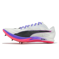 Puma 田徑釘鞋 Long Distance Nitro Elite 3 男鞋 白 紫 可拆式鞋釘 長距離 31233001