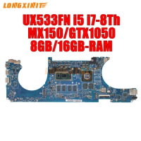 UX533FN motherboard For ASUS ZenBook UX533FD UX533FN BX533F UX533F RX533F U5300F.i5-8265U i7-8565U.MX150 GTX1050.8GB/16GB-RAM.