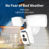 2MP 1080P Ubox APP Solar Power Floodlight Warehouse Full Color Wide Angle IP Camera Bluetooth Home Security CCTV Baby Monitor