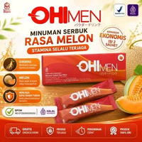 Ohimen Original Suplemen Pria Herbal Minuman Serbuk Instan Rasa Melon Kemasan Ekonomis Isi 2 Sachet