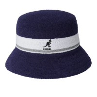 【KANGOL】BERMUDA STRIPE 漁夫帽(藍色)