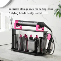 for Dyson Hair Dryer Shelf Storage Stand Hair Curling Storage Hair Curling Bracket Airwrap Storage Rack Rose Red
