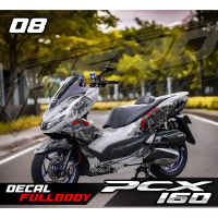STICKER DECAL PCX 160 - STICKER DECAL PCX 160 PREMIUM GRAFIK 08