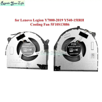 Laptop CPU Fan พัดลมระบายความร้อนโน้ตบุ๊กสำหรับ Lenovo Y7000-2019 Y540-15Irh CPU GPU รุ่น 5F10s13886