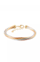 TOMEI TOMEI Bangle of Razzmatazz in Vogue and Verve, Yellow Gold 916