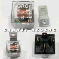 Relay 4 kaki 12V 80A Klakson Headlamp Transparan Pin 12Volt 80Ampere 12 80 Motor Dinamo Stater Wiper