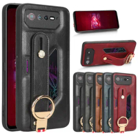 For Asus ROG Phone 6 Case With Ring Business Wristband Cover Case For Asus ROG Phone 6 ROG6 Non-Slip Protective Cases